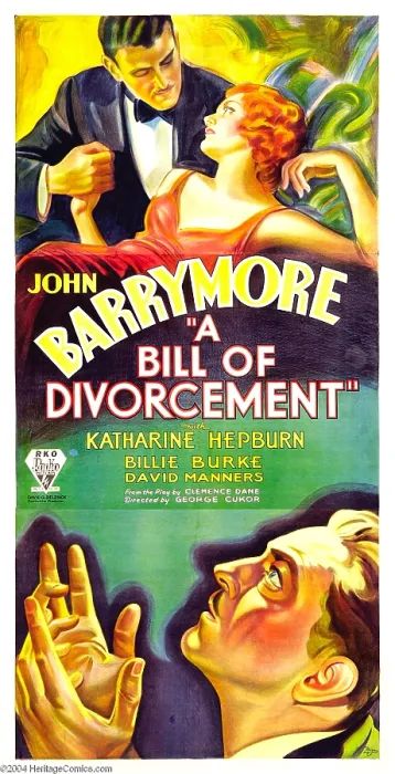 Framed Print : A BILL OF DIVORCEMENT, top from left: Paul Cavanagh, Katharine Hepburn, bottom: John Barrymore, 1932