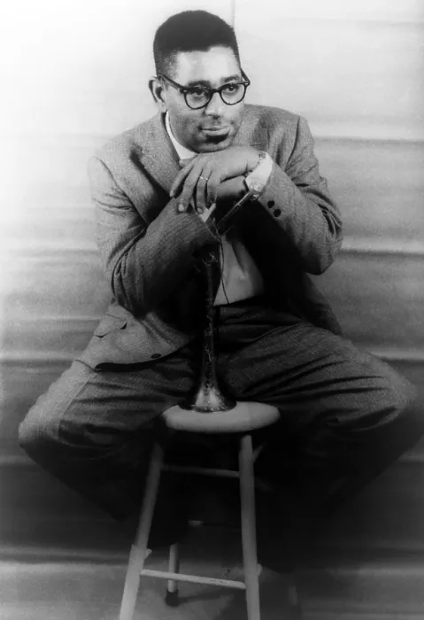 Framed Print : Dizzy Gillespie (1917-1993), African American jazz trumpeter and composer. Carl Van Vechten portrait of 1955 Framed Print : Dizzy Gillespie (1917-1993), African American jazz trumpeter and composer. Carl Van Vechten portrait of 1955