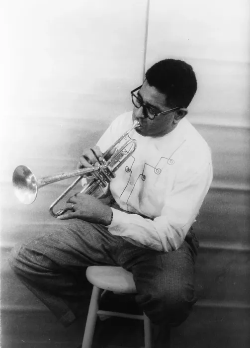 Framed Print : Dizzy Gillespie, portrait by Carl Van Vechten, December 2, 1955
