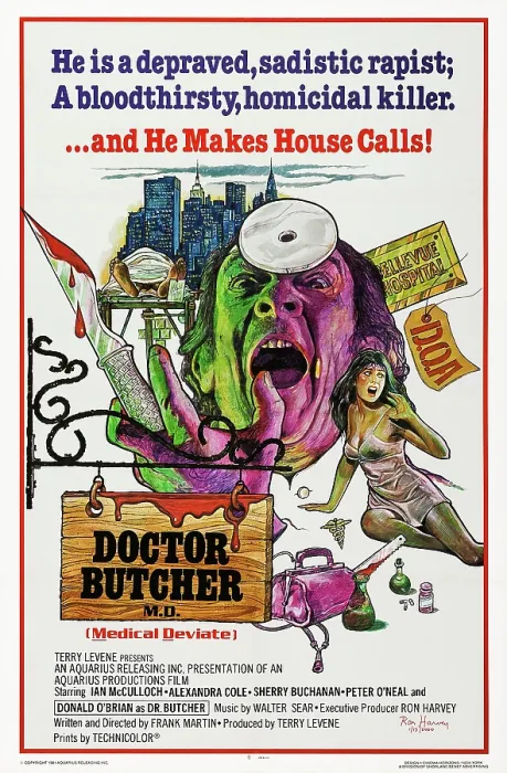 Framed Print : DOCTOR BUTCHER, M.D. (aka ZOMBI HOLOCAUST), US poster art, 1980, Aquarius Releasing / courtesy Everett Collection