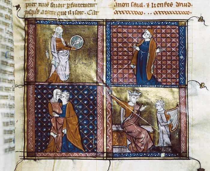 Framed Print : Doctrine Chretienne. French school. 13th century. Page 61