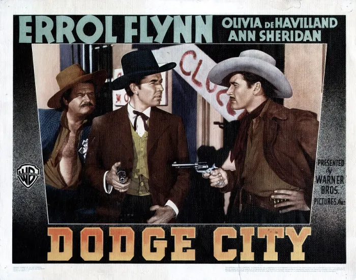 Framed Print : DODGE CITY, from left, Alan Hale, Sr. Bruce Cabot, Errol Flynn, 1939 Framed Print : DODGE CITY, from left, Alan Hale, Sr. Bruce Cabot, Errol Flynn, 1939