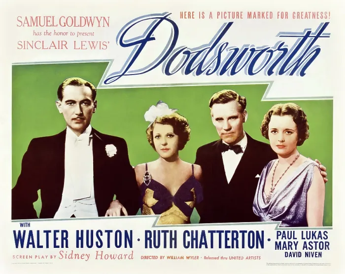 Framed Print : DODSWORTH, from left: Paul Lukas, Ruth Chatterton, Walter Huston, Mary Astor, 1936