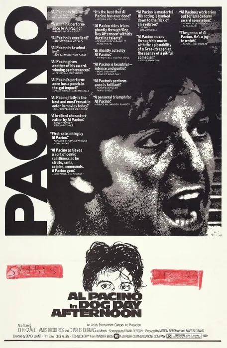 Framed Print : DOG DAY AFTERNOON, US poster, Al Pacino, 1975