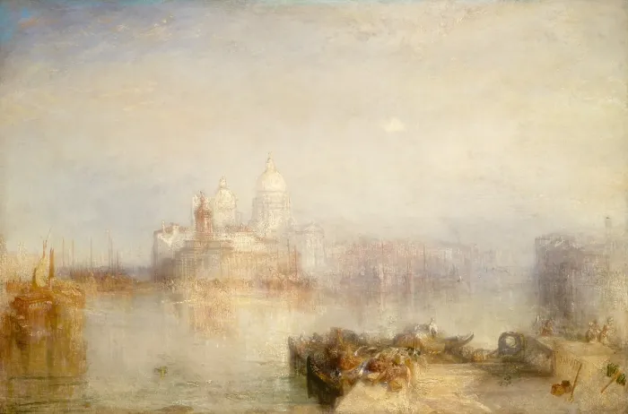 Framed Print : The Dogana and Santa Maria della Salute, Venice, by Joseph Mallord William Turner, 1843, British painting, oil on canvas