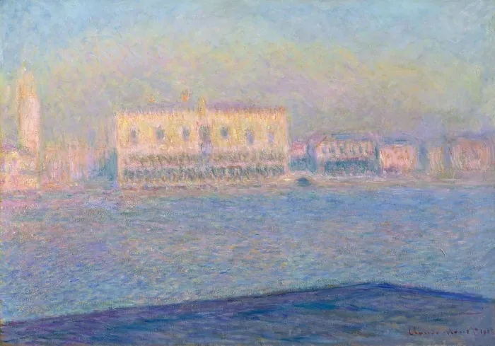 Framed Print : The Doges Palace Seen from San Giorgio Maggiore, by Claude Monet, 1908, impressionist oil painting Framed Print : The Doges Palace Seen from San Giorgio Maggiore, by Claude Monet, 1908, impressionist oil painting