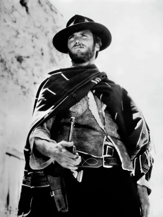 Framed Print : FOR A FEW DOLLARS MORE, (aka PER QUELCHE DOLLARO IN PIU, aka ET POUR QUELQUES DOLLARS DE PLUS), Clint Eastwood, 1965