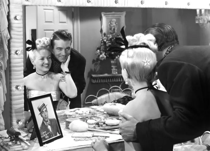 Framed Print : THE DOLLY SISTERS, Betty Grable, John Payne, 1945, TM and Copyright (c) 20th Century-Fox Film Corp. All Rights Reserved