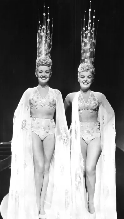 Framed Print : THE DOLLY SISTERS, Betty Grable, June Haver, 1945, TM and Copyright (c) 20th Century-Fox Film Corp. All Rights Reserved Framed Print : THE DOLLY SISTERS, Betty Grable, June Haver, 1945, TM and Copyright (c) 20th Century-Fox Film Corp. All Rights Reserved
