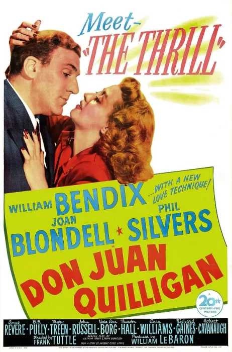 Framed Print : DON JUAN QUILLIGAN, US poster, William Bendix, Joan Blondell, 1945. TM and copyright 20th Century Fox Film Corp. All rights reserved / courtesy Everett Collection
