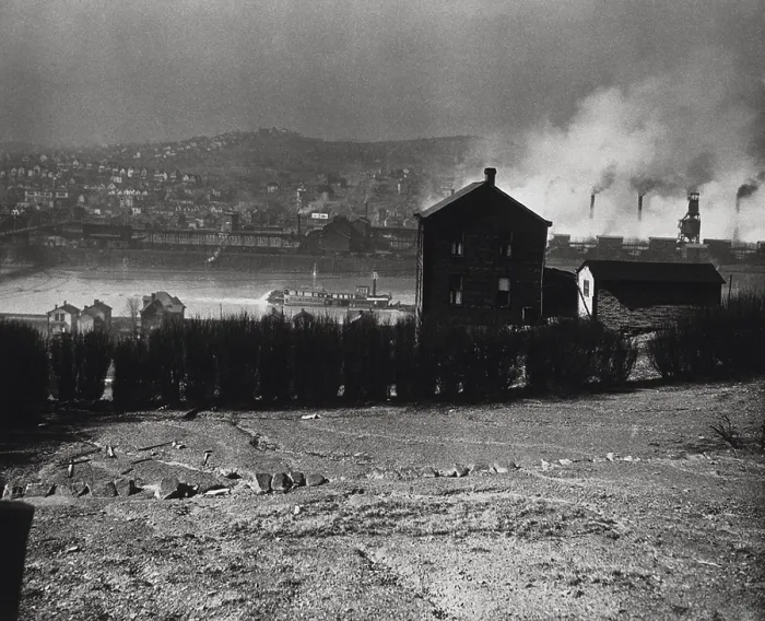 Framed Print : Donora, Pennsylvania, as seen through a haze of industrial pollution. View from across the Monongahela River in 1949 Framed Print : Donora, Pennsylvania, as seen through a haze of industrial pollution. View from across the Monongahela River in 1949