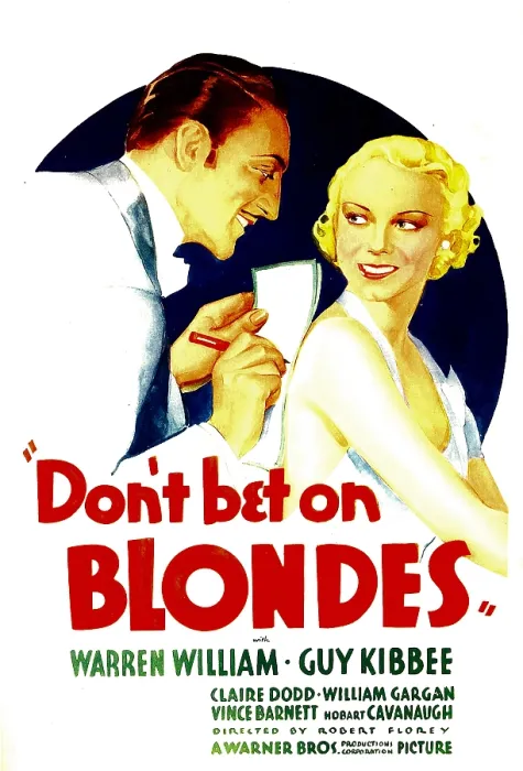 Framed Print : DON'T BET ON BLONDES, Warren William, Claire Dodd on midget window card, 1935 Framed Print : DON'T BET ON BLONDES, Warren William, Claire Dodd on midget window card, 1935