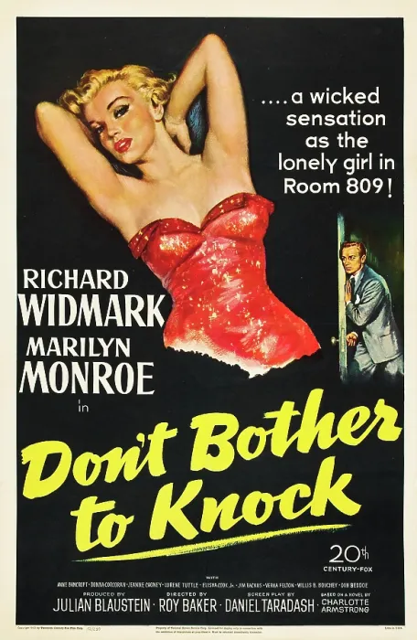 Framed Print : DON'T BOTHER TO KNOCK, Marilyn Monroe, Richard Widmark, 1952 TM and Copyright (c) 20th Century Fox Film Corp. All rights reserved. Courtesy: Everett Collection Framed Print : DON'T BOTHER TO KNOCK, Marilyn Monroe, Richard Widmark, 1952 TM and Copyright (c) 20th Century Fox Film Corp. All rights reserved. Courtesy: Everett Collection