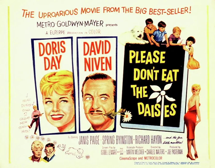 Framed Print : PLEASE DON'T EAT THE DAISIES, Doris Day, Spring Byington, Richard Haydn, David Niven, Charles Herbert, Stanley Livingston, Baby Gellert, Flip Mark, Janis Paige, 1960
