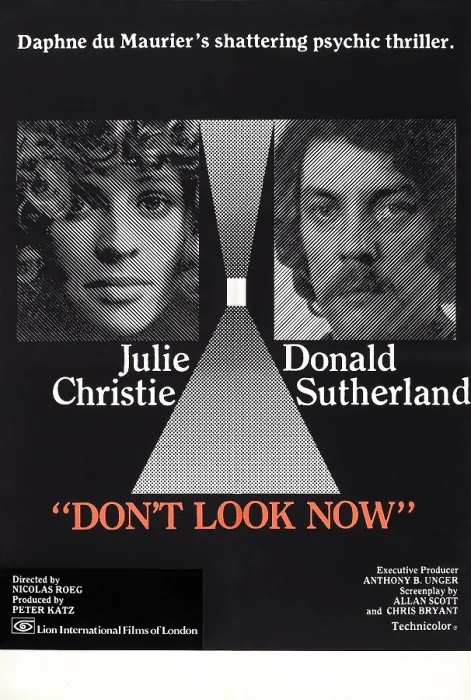 Framed Print : DON'T LOOK NOW, British poster, from left: Julie Christie, Donald Sutherland, 1973