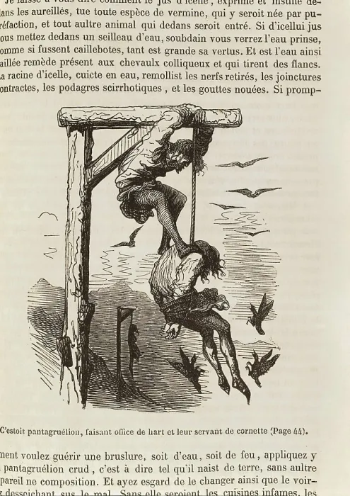 Framed Print : Dore, Gustave (1832-1883). Gargantua and Pantagruel. 1854. Illustration for Franois Rabelais work. Etching. SPAIN. Barcelona Framed Print : Dore, Gustave (1832-1883). Gargantua and Pantagruel. 1854. Illustration for Franois Rabelais work. Etching. SPAIN. Barcelona