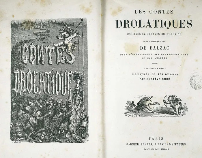 Framed Print : Dore, Gustave (1832-1883). Les contes drolatiques. 1855