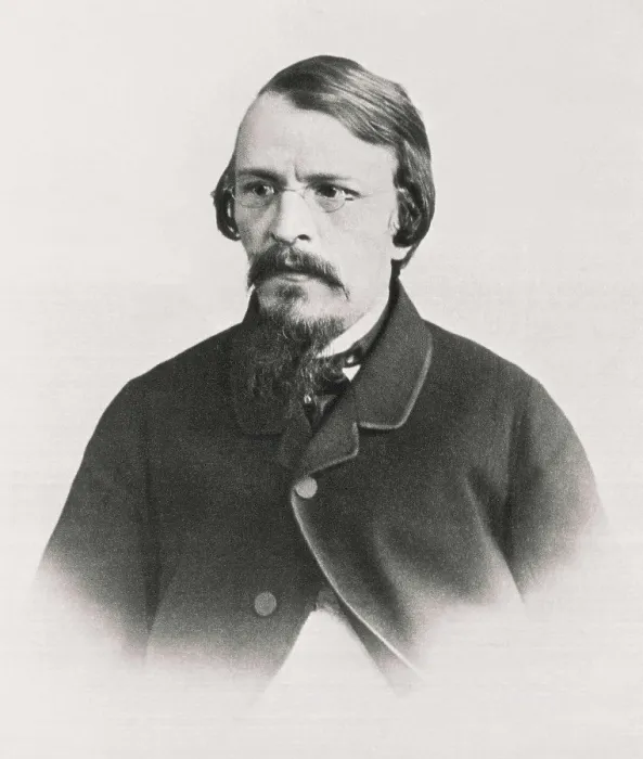 Framed Print : DOSTOYEVSKY, Fyodor Mikhaylovich (1821-1881). Portrait of Dostoyevsky taken in St. Petersbourg in 1861. AISA / Everett Collection**US SALES ONLY**