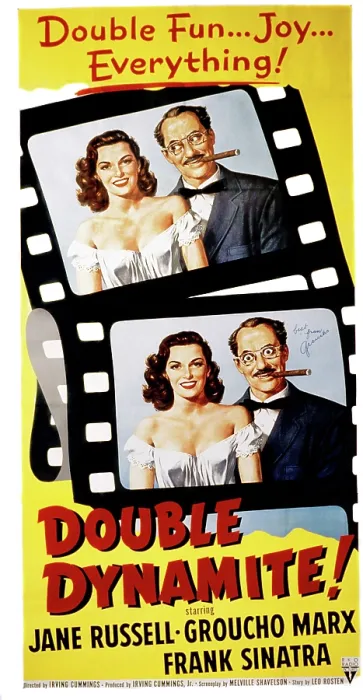 Framed Print : DOUBLE DYNAMITE, Jane Russell, Groucho Marx, 1951 Framed Print : DOUBLE DYNAMITE, Jane Russell, Groucho Marx, 1951