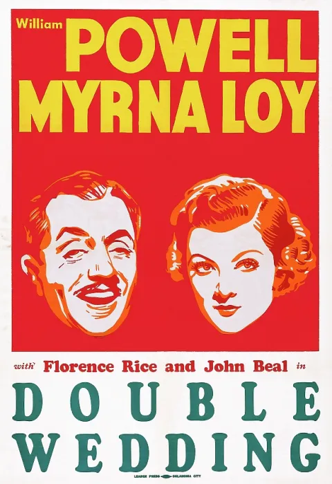 Framed Print : DOUBLE WEDDING, US poster art, from left: William Powell, Myrna Loy, 1937