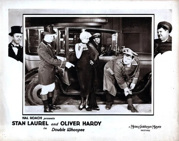Framed Print : DOUBLE WHOOPEE, from left, Stan Laurel, Jean Harlow, Oliver Hardy, 1929 Framed Print : DOUBLE WHOOPEE, from left, Stan Laurel, Jean Harlow, Oliver Hardy, 1929