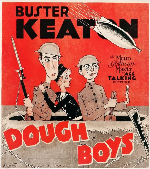 Framed Print : DOUGHBOYS, US poster art, from left: Buster Keaton, Sally Eilers, Cliff Edwards, 1930