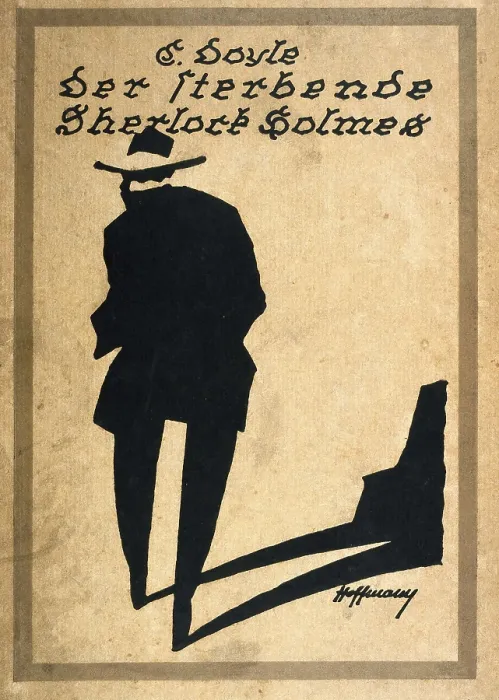 Framed Print : DOYLE, Arthur Conan (1859-1930). German edition from the novel of the Sherlock Holmes cycle 'The dying Man' (Stuttgart, 1917). SPAIN. Barcelona