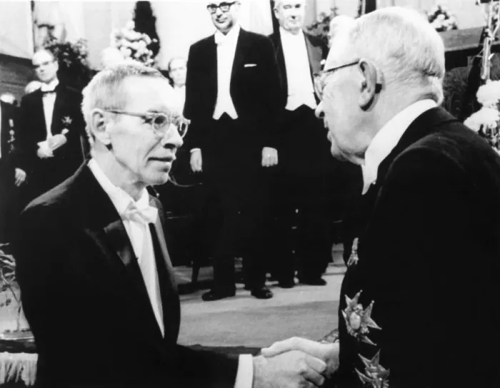 Framed Print : Dr. Alfred D. Hershey, 60, awarded 1969 Nobel Prize for Medicine. He shared the prize with Dr. Salvador Luria and Dr Framed Print : Dr. Alfred D. Hershey, 60, awarded 1969 Nobel Prize for Medicine. He shared the prize with Dr. Salvador Luria and Dr