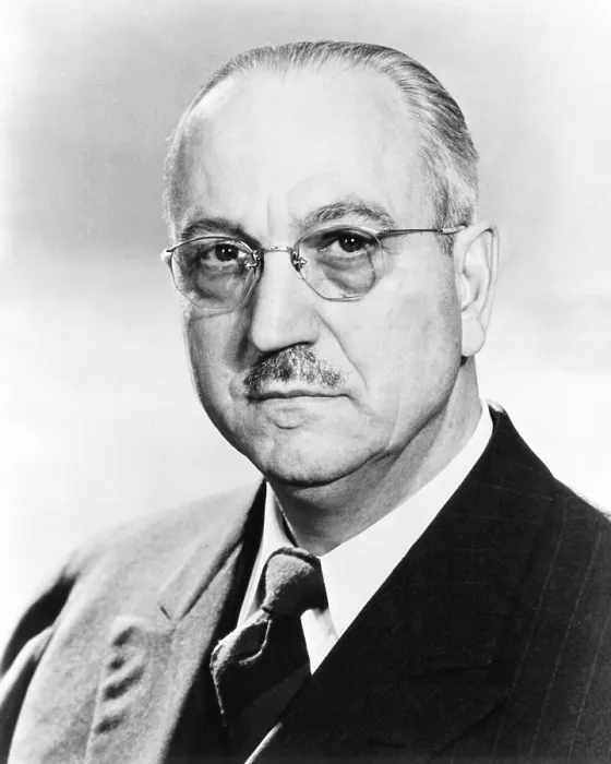 Framed Print : Dr. Carl A. Menninger. Ca. 1953. He was psychiatrist and a member of the family of psychiatrists that founded the Menninger Clinic in Topeka, Kansas. (CSU_2015_11_1629)