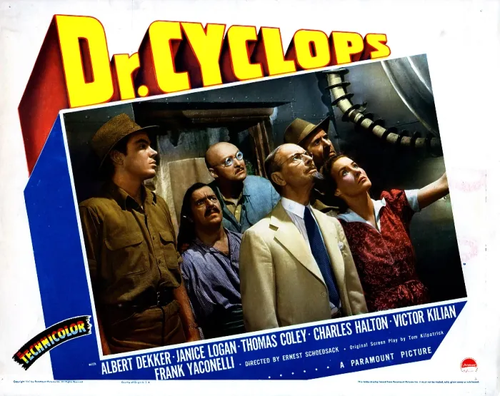 Framed Print : DR. CYCLOPS, from left, Thomas Coley, Frank Yaconelli, Albert Dekker, Charles Halton, Victor Kilian, Janice Logan, 1940 Framed Print : DR. CYCLOPS, from left, Thomas Coley, Frank Yaconelli, Albert Dekker, Charles Halton, Victor Kilian, Janice Logan, 1940