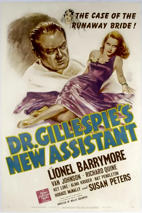 Framed Print : DR. GILLESPIE'S NEW ASSISTANT, from left: Lionel Barrymore, Susan Peters, 1942