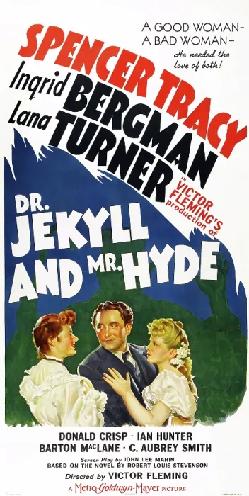Framed Print : DR. JEKYLL AND MR. HYDE, bottom from left: Ingrid Bergman, Spencer Tracy, Lana Turner, 1941 Framed Print : DR. JEKYLL AND MR. HYDE, bottom from left: Ingrid Bergman, Spencer Tracy, Lana Turner, 1941