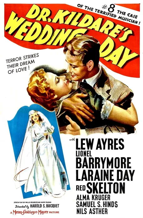 Framed Print : DR. KILDARE'S WEDDING DAY: #8, The Case Of The Terrified Musician!, US poster, Lew Ayres, Laraine Day, 1941 Framed Print : DR. KILDARE'S WEDDING DAY: #8, The Case Of The Terrified Musician!, US poster, Lew Ayres, Laraine Day, 1941