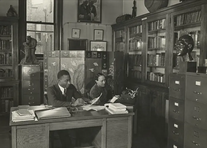 Framed Print : Dr. Lawrence D. Reddick, was curator of the Schomburg Collection, New York Public Library, 1939-48