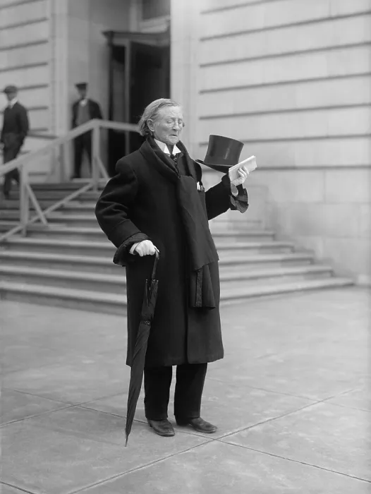 Framed Print : Dr. Mary Walker (1832-1919) in her 80s, wearing men's clothing in Washington D.C