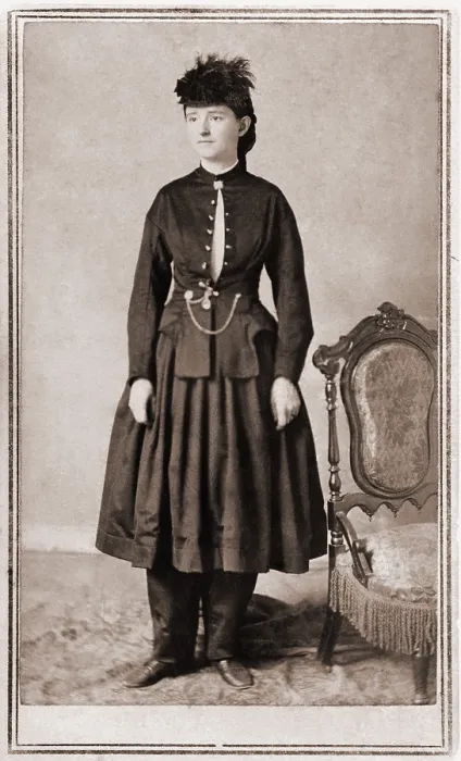 Framed Print : Dr. Mary Walker (1832-1919), was awarded the Medal of Honor for her Civil War medical service. She worked in a costume of her own design, slacks with a short overdress Framed Print : Dr. Mary Walker (1832-1919), was awarded the Medal of Honor for her Civil War medical service. She worked in a costume of her own design, slacks with a short overdress