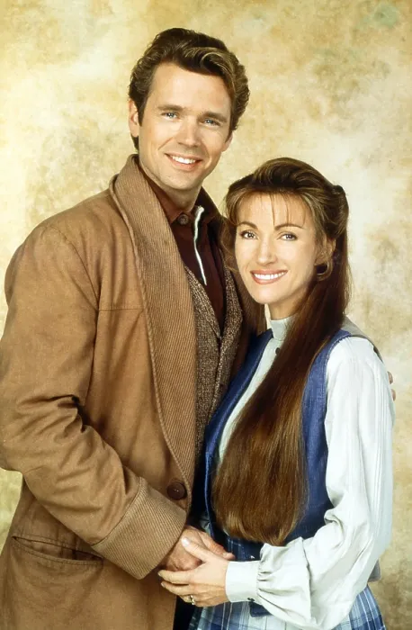Framed Print : DR. QUINN, MEDICINE WOMAN, from left: John Schneider, Jane Seymour, 1997, 1993-1998 Framed Print : DR. QUINN, MEDICINE WOMAN, from left: John Schneider, Jane Seymour, 1997, 1993-1998