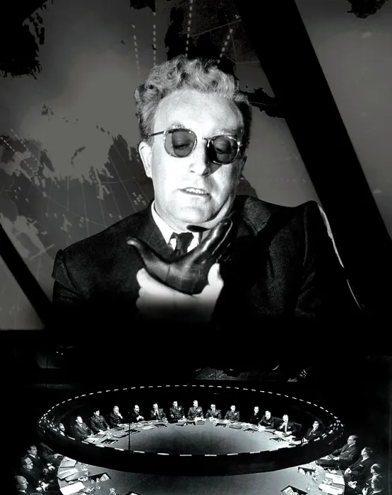 Framed Print : DR. STRANGELOVE, (aka DR. STRANGELOVE OR: HOW I LEARNED TO STOP WORRYING AND LOVE THE BOMB), Peter Sellers, 1964