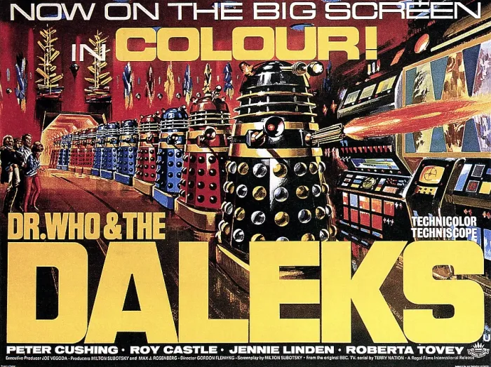 Framed Print : DR. WHO AND THE DALEKS, poster, 1965 Framed Print : DR. WHO AND THE DALEKS, poster, 1965