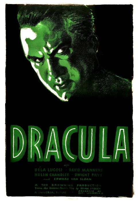Framed Print : DRACULA, Bela Lugosi as Dracula on 1938 rerelease poster art, 1931 Framed Print : DRACULA, Bela Lugosi as Dracula on 1938 rerelease poster art, 1931