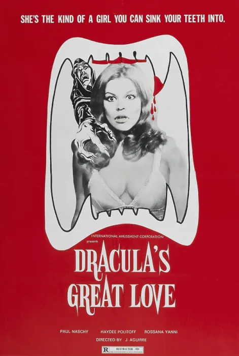 Framed Print : DRACULA'S GREAT LOVE, (aka COUNT DRACULA'S GREAT LOVE, aka CEMETERY GIRLS, aka THE GREAT LOVE OF COUNT DRACULA), poster art, 1972
