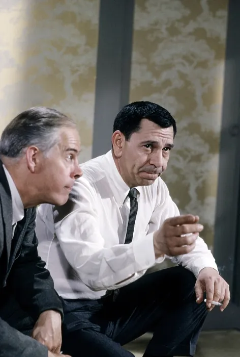 Framed Print : DRAGNET 1967, (aka DRAGNET), from left, Henry Morgan, Jack Webb, 1967-70 (1967 photo)