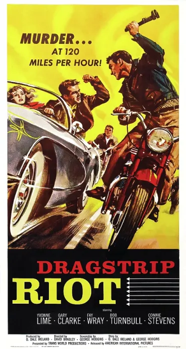 Framed Print : DRAGSTRIP RIOT, US poster art, 1958 Framed Print : DRAGSTRIP RIOT, US poster art, 1958