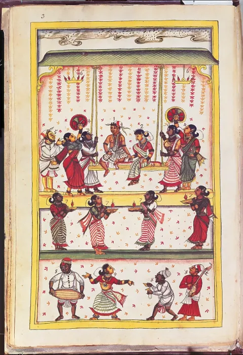 Framed Print : Drawings of Indian subjects ordered by Nic. Mannucci, by Unknown Artist, 18th Century, - Italy, Veneto, Venice, Marciana Library. All. Wedding marriage scenes among the Gentiles
