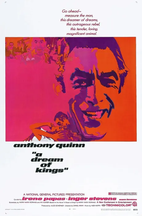 Framed Print : A DREAM OF KINGS, US poster, Anthony Quinn, 1969