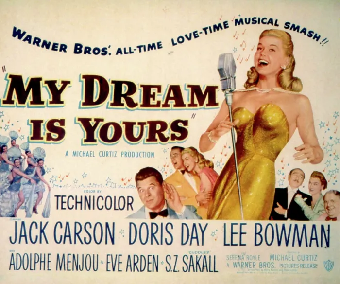 Framed Print : MY DREAM IS YOURS, Doris Day, Jack Carson, Lee Bowman, Adolphe Menjou, Eve Arden, S.Z. Sakall, 1949
