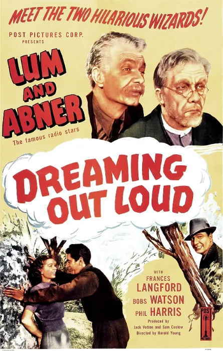 Framed Print : DREAMING OUT LOUD, US poster, top from left: Chester Lauck, Norris Goff, bottom far left: Frances Langford, bottom right: Phil Harris, 1940