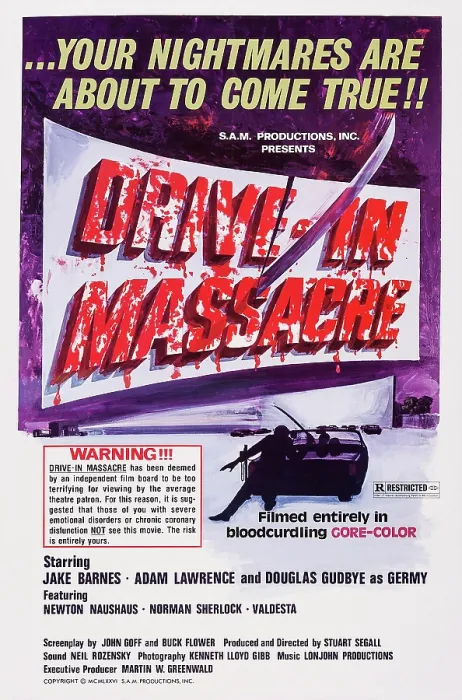 Framed Print : DRIVE IN MASSACRE, (aka DRIVE-IN MASSACRE), US poster, 1977