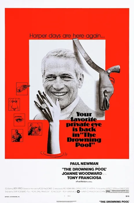 Framed Print : THE DROWNING POOL, US poster art, Paul Newman, 1975 Framed Print : THE DROWNING POOL, US poster art, Paul Newman, 1975