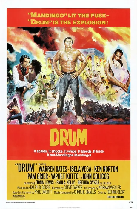 Framed Print : DRUM, US Poster, from left: Warren Oates, Pam Grier, Ken Norton (hands on hips), 1976 Framed Print : DRUM, US Poster, from left: Warren Oates, Pam Grier, Ken Norton (hands on hips), 1976
